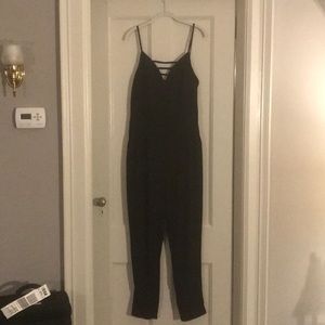 Black strappy jumpsuit